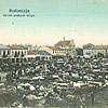  Коломия, площа Ринок під час торгу (листівка 1907 р., зображення з сайту artkolo.org) 
