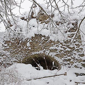 The remains of a blast furnace, Maidan village